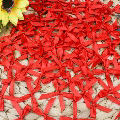 Saten Fiyonk Kırmızı 5CM - 1