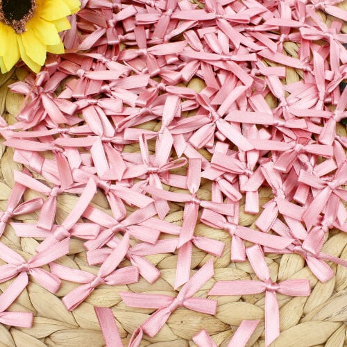 Saten Fiyonk Pembe 5CM - 1
