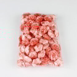 Saten Kumaş Katmerli Açık Pembe 3 Cm - 3