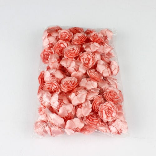 Saten Kumaş Katmerli Açık Pembe 3 Cm - 3