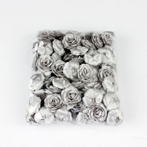 Saten Kumaş Katmerli Gümüş 3 Cm - 3