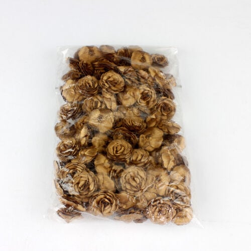 Saten Kumaş Katmerli Kahverengi 3 Cm - 3