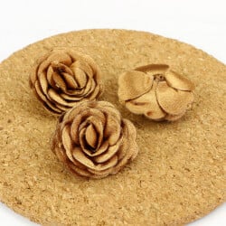 Saten Kumaş Katmerli Kahverengi 3 Cm - 2