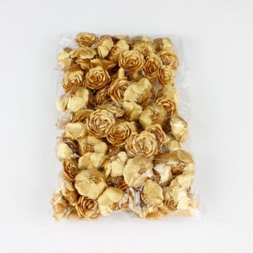 Saten Kumaş Katmerli Gold 3 Cm - 3
