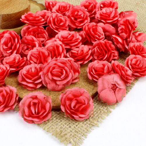 Saten Kumaş Katmerli Kırmızı 3 Cm - 1