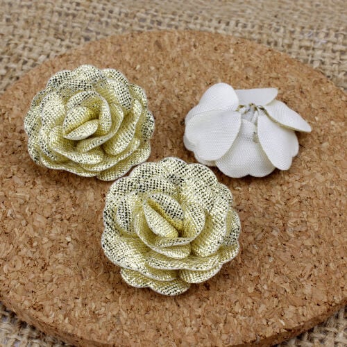 Saten Kumaş Katmerli Parlak Sarı 3 Cm - 2
