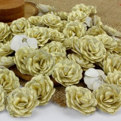 Saten Kumaş Katmerli Parlak Sarı 3 Cm - 1