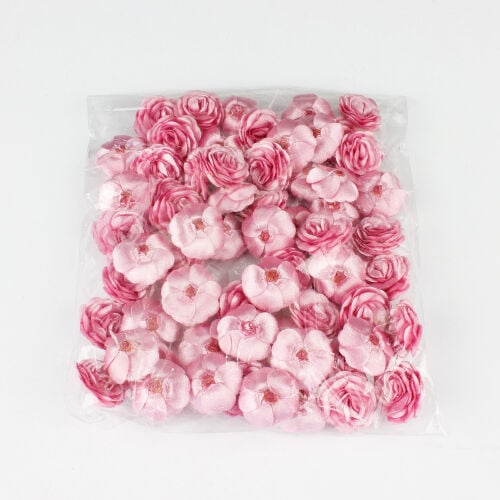 Saten Kumaş Katmerli Pembe 3 Cm - 3