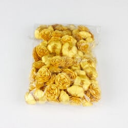 Saten Kumaş Katmerli Sarı 3 Cm - 3