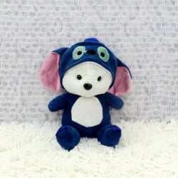 Sempatik Kapüşonlu Peluş Ayıcık Lacivert 22CM - 1