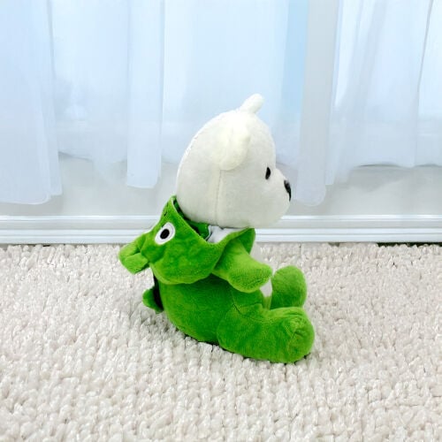 Sempatik Kapüşonlu Peluş Ayıcık Yeşil 22CM - 4