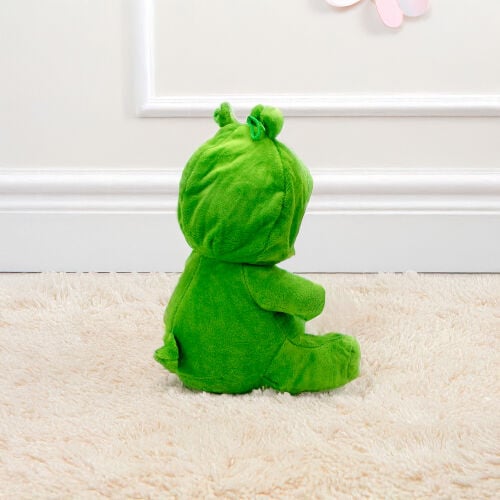 Sempatik Kapüşonlu Peluş Ayıcık Yeşil 22CM - 6