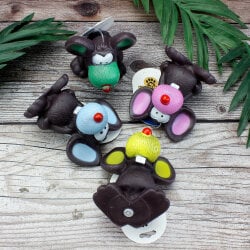 Sesli Kedi Köpek Pet Toys Fare 12'li Paket - 1