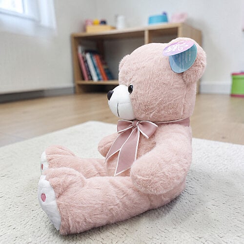 Sevimli Peluş Ayı Pudra 50 cm - Toptanalim (1)