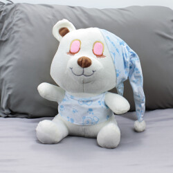 Sevimli Uyku Peluş Ayıcık 25CM Mavi - 1