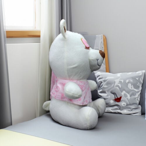 Sevimli Uyku Ayıcık Peluş 25CM Pembe - 3