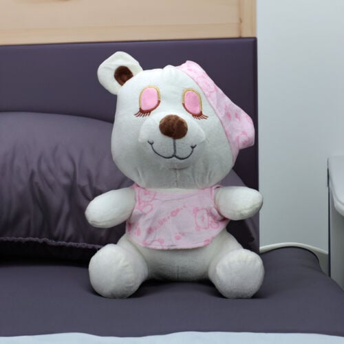 Sevimli Uyku Ayıcık Peluş 25CM Pembe - Platin Gift