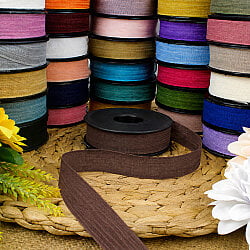 Şifon Kurdele 2,5 cm 20 Metre Kahverengi - 2