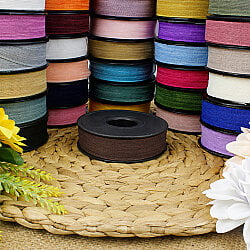 Şifon Kurdele 2,5 cm 20 Metre Kahverengi - 3