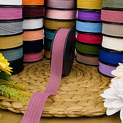 Şifon Kurdele 2,5 cm 20 Metre Mürdüm - 1
