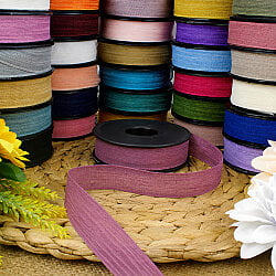 Şifon Kurdele 2,5 cm 20 Metre Mürdüm - 2