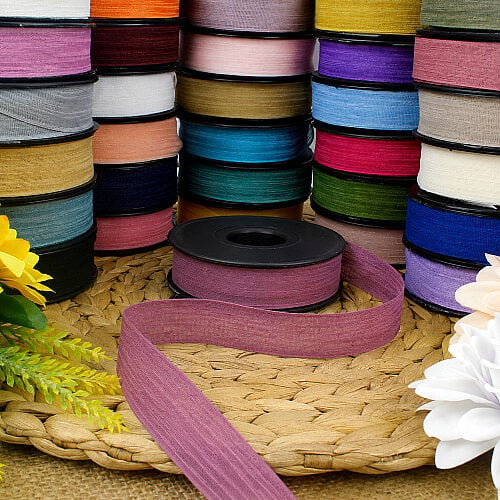 Şifon Kurdele 2,5 cm 20 Metre Mürdüm - Toptanalim (1)