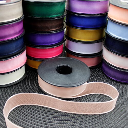Şifon Kurdele 2,5CM 20MT Açık Somon - 2