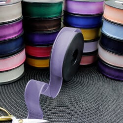 Şifon Kurdele 2,5CM 20MT Beyaz - 1