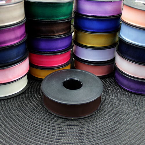 Şifon Kurdele 2,5CM 20MT Kahverengi - 3