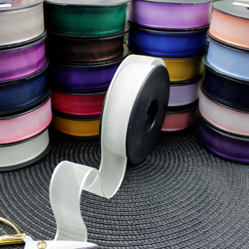Şifon Kurdele 2,5CM 20MT Krem - 1