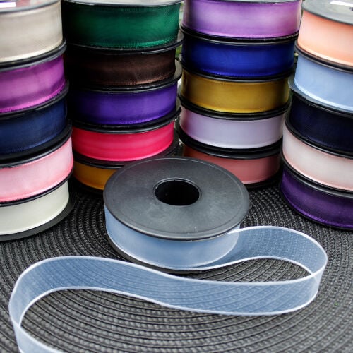 Şifon Kurdele 2,5CM 20MT Mavi - 2