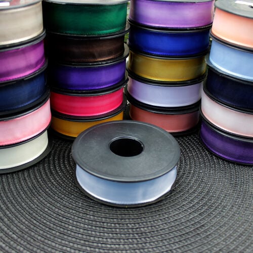 Şifon Kurdele 2,5CM 20MT Mavi - 3