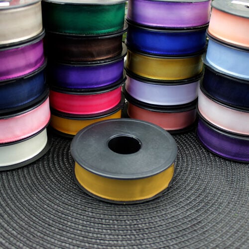 Şifon Kurdele 2,5CM 20MT Sarı - 3