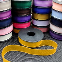 Şifon Kurdele 2,5CM 20MT Sarı - 2