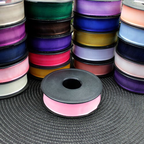Şifon Kurdele 2,5CM 20MT Pembe - 3
