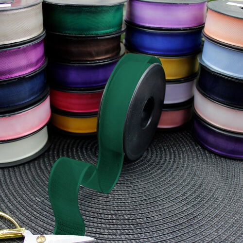 Şifon Kurdele 2,5CM 20MT Yeşil - 1