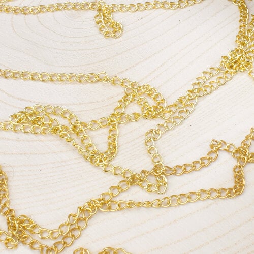 Sık Halkalı Kolye Zinciri Gold Renk 0,8 mm (100 Metre) - Toptanalim (1)