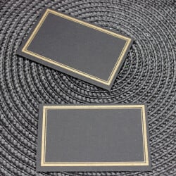 Siyah Gold Şeritli Hediye Kartı 100'lü Paket - 2