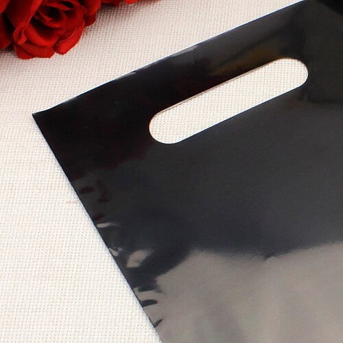 Siyah Hediyelik El Geçme Poşeti 17x25 cm 100’lü Paket - Toptanalim (1)