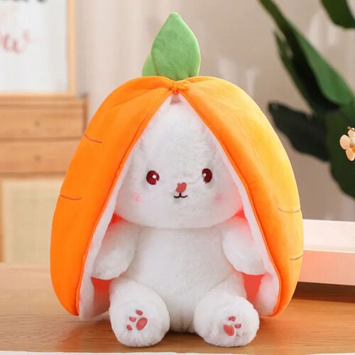 Sürpriz Havuç Tavşan Peluş 28Cm Turuncu - 1