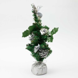 Süslü Yılbaşı Çam Ağacı 25CM - 1