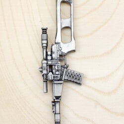 Susturuculu Tüfek Metal Anahtarlık - 2