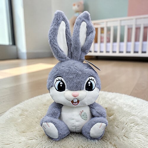 Tavşan Peluş Gri 35 cm - Toptanalim