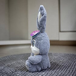 Tavşan Peluş Gri 35 cm - 2