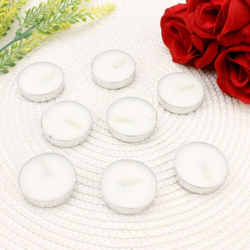 Tealight Mum 8'li Paket Beyaz - 1