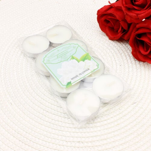 Tealight Mum 8'li Paket Beyaz - 2