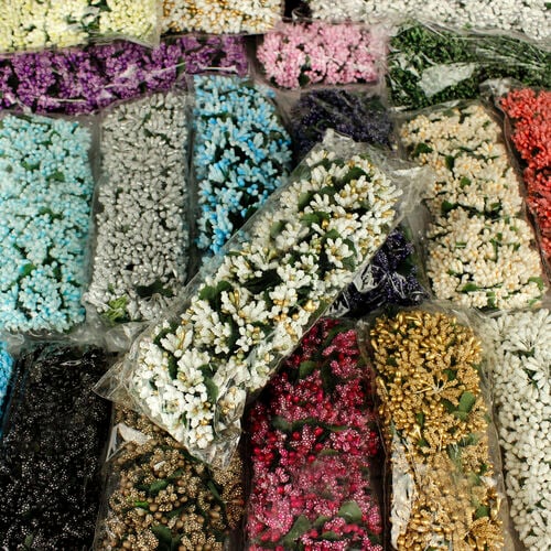 Tomurcuk Çiçek Açık Sarı 120'li Paket - 2