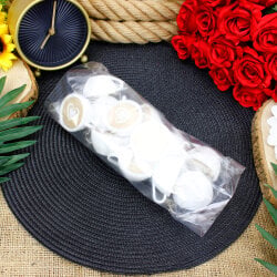 Üç Boyutlu Click Stres Kuru Latte Anahtarlık 12’li Paket - 4