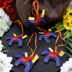 Unicorn Figürlü Çanta Charm Aksesuar Lacivert - 1