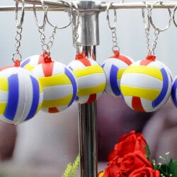 Voleybol Topu Puf Anahtarlık 12’li - 1